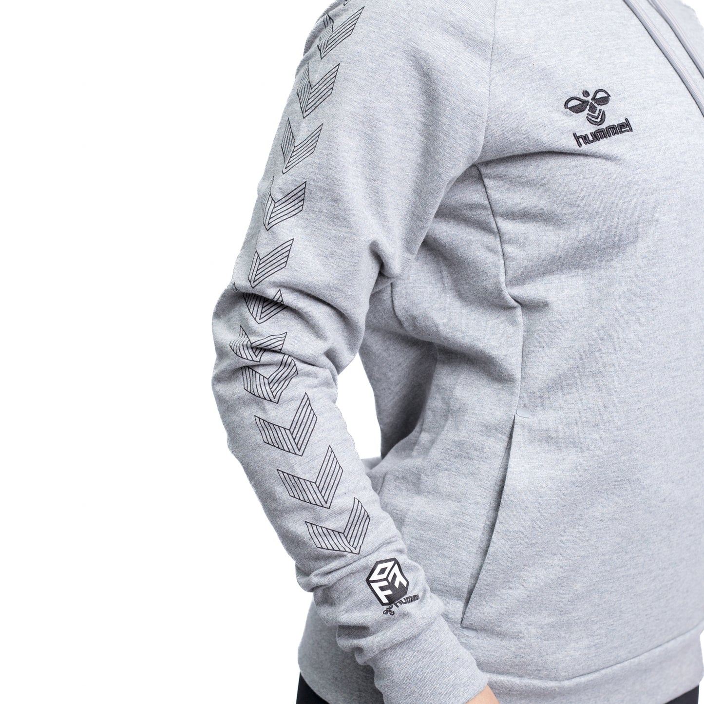 HUMMEL MOVE GRID COTTON HOODIE WOM