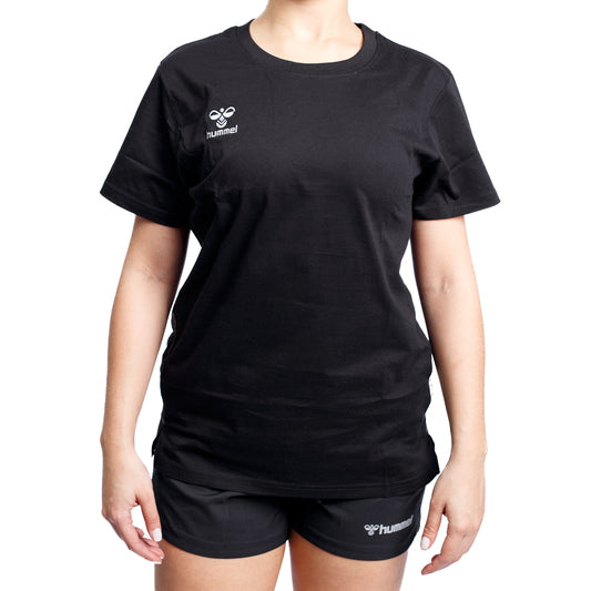 HUMMEL MOVE GRID COTTON T-SHIRT BLACK WOM